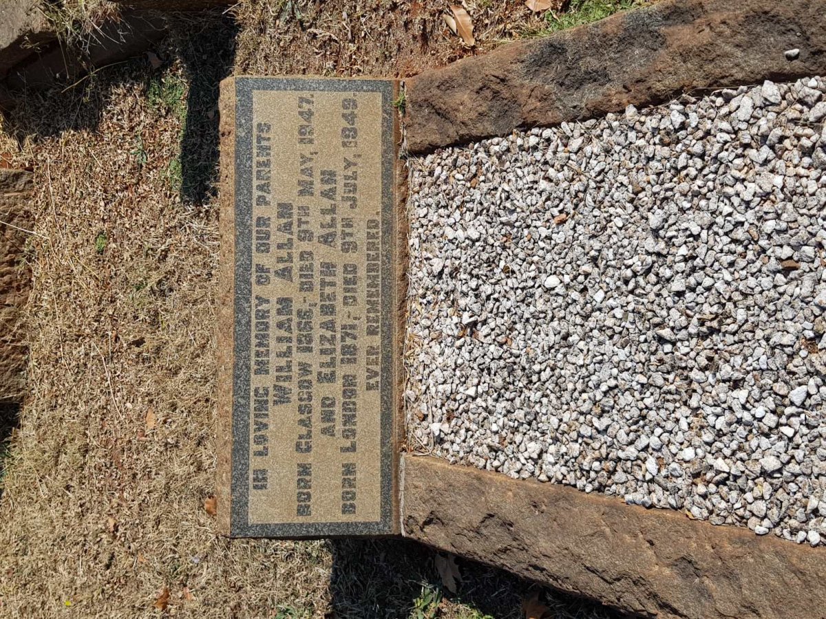 ALLAN William 1866-1947 &amp; Elizabeth 1871-1949