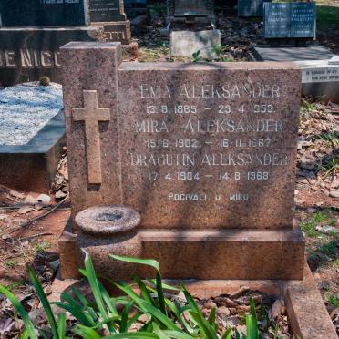 ALEKSANDER Ema 1865-1953 :: ALEKSANDER Mira 1902-1967