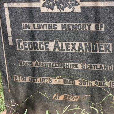 ALEXANDER George 1876-1952