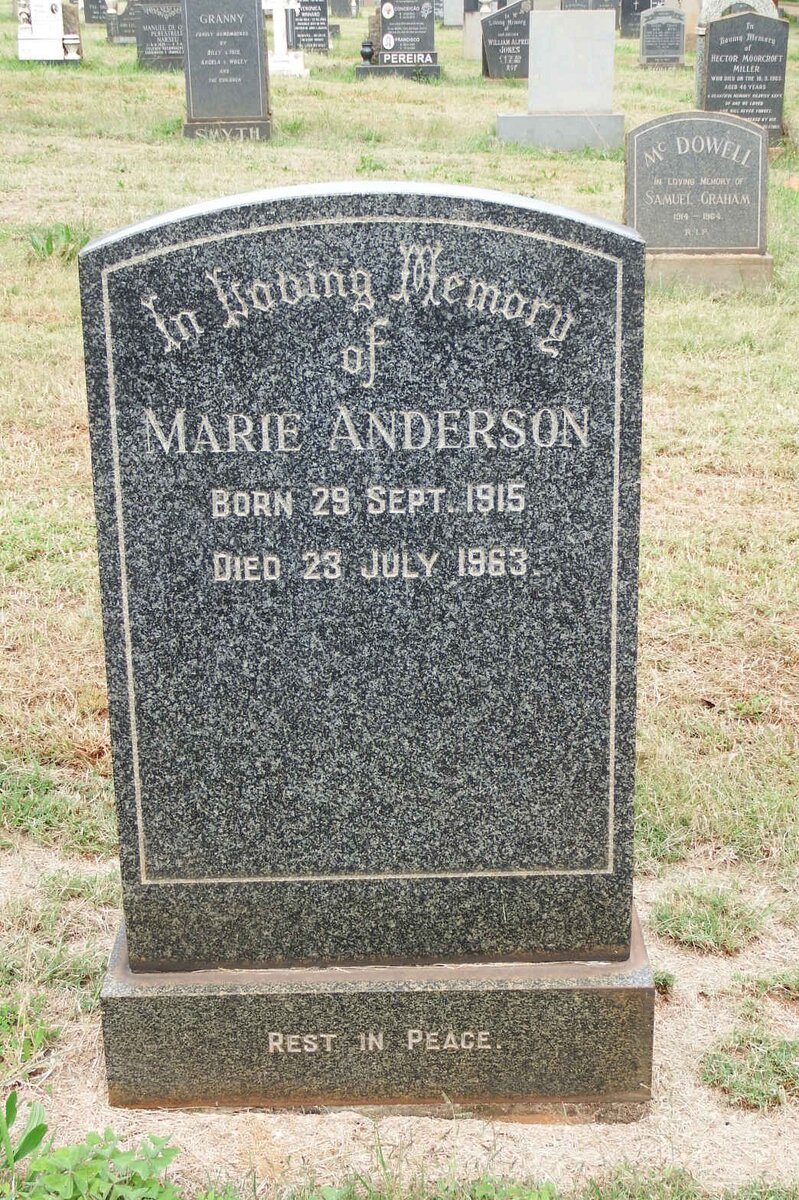 ANDERSON Marie 1915-1963