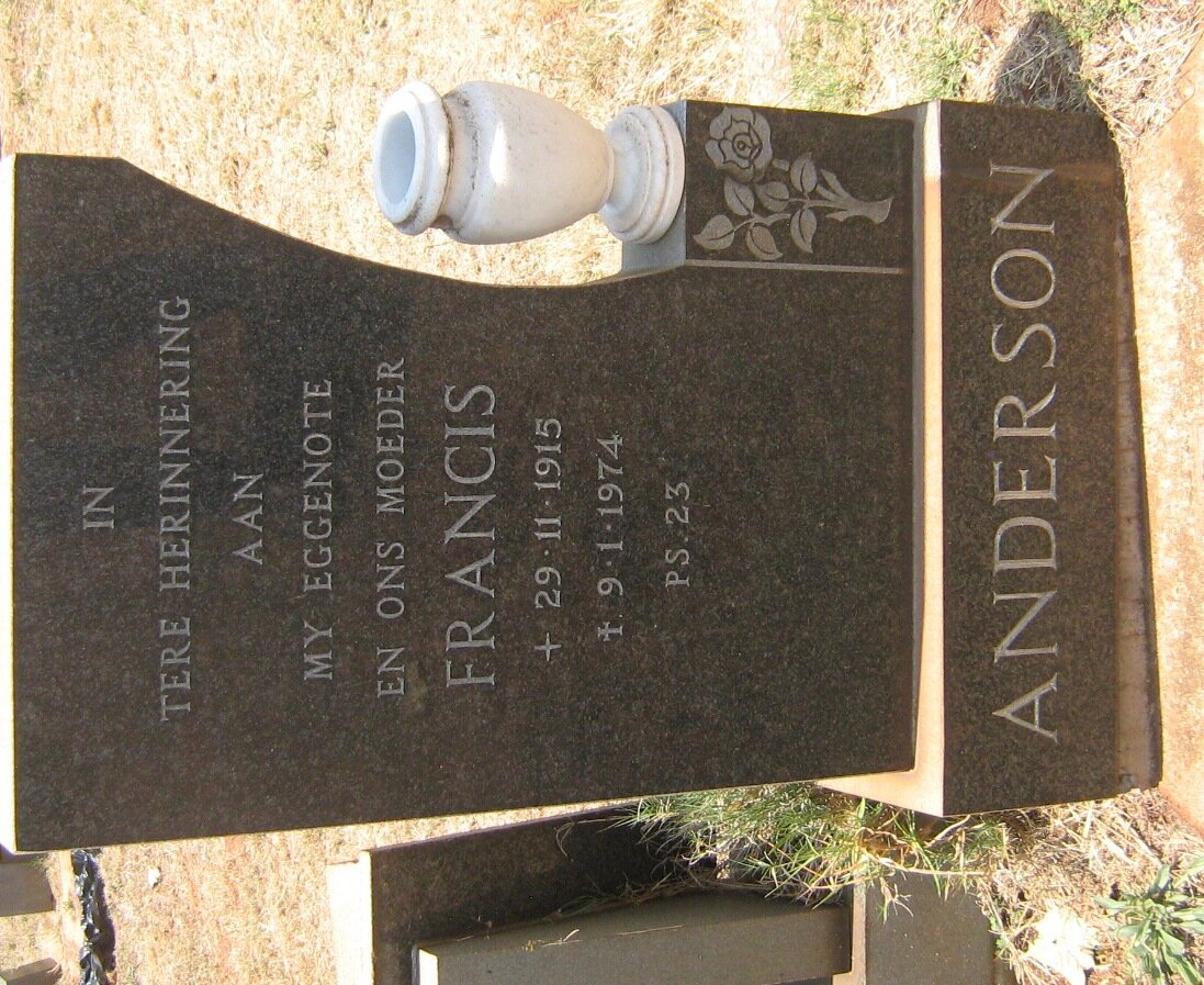 ANDERSON Francis 1915-1974