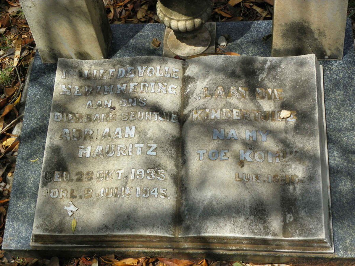 ANDERSON Adriaan Mauritz 1935-1945