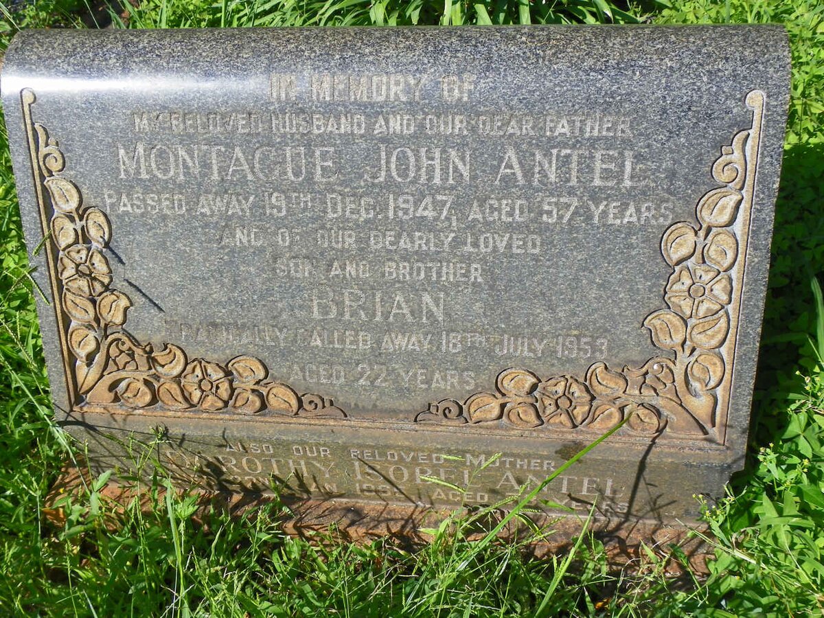 ANTEL Montague John -1947 &amp; Dorothy Isobel -1965 :: ANTEL Brian -1953