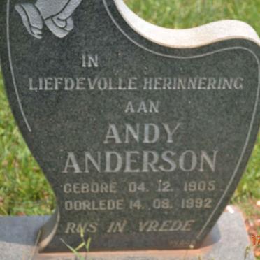 ANDERSON Andy 1905-1992