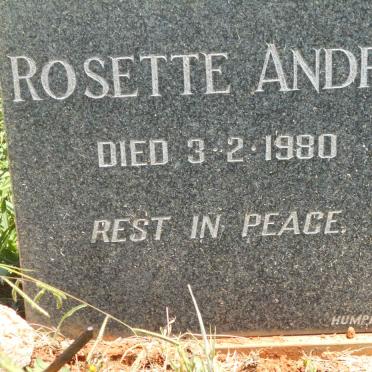 ANDRE Rosette -1980