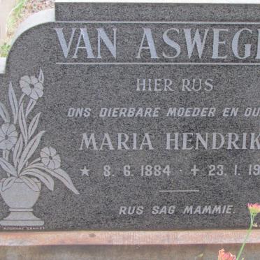 ASWEGEN Maria Hendrika, van 1884-1973