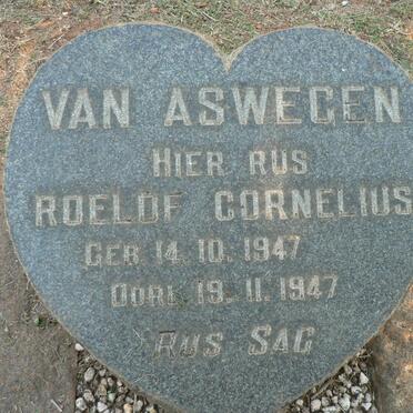 ASWEGEN Roelof Cornelius, van 1947-1947