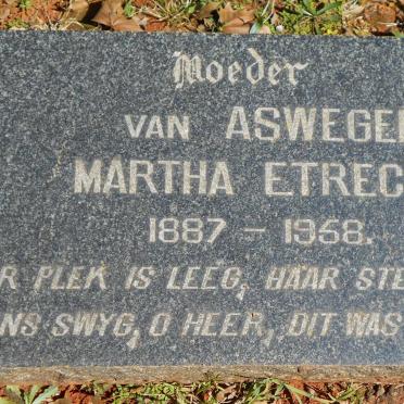 ASWEGEN Martha Etrecia, van 1887-1958