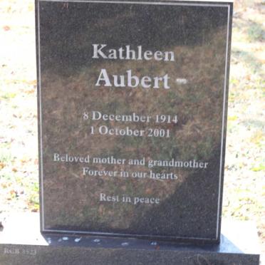 AUBERT Kathleen 1914-2001
