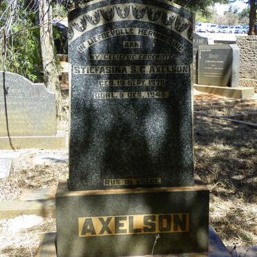 AXELSON Stiefasina S.G. 1879-1945