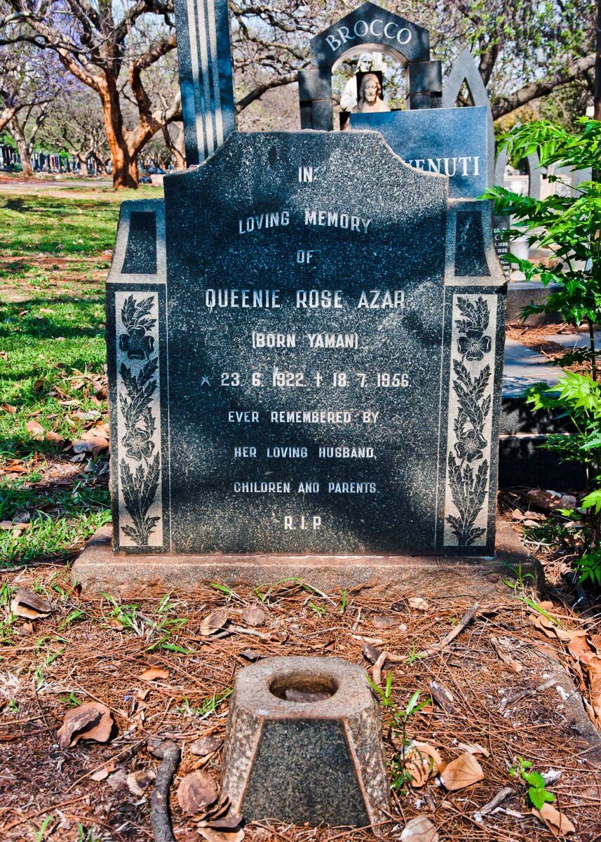 AZAR Queenie Rose nee YAMAN 1922-1956