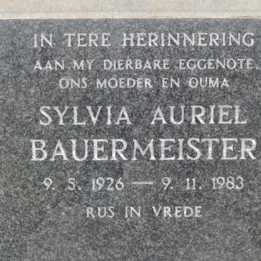 BAUERMEISTER Sylvia Auriel 1926-1983