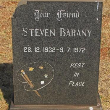 BARANY Steven 1932-1972