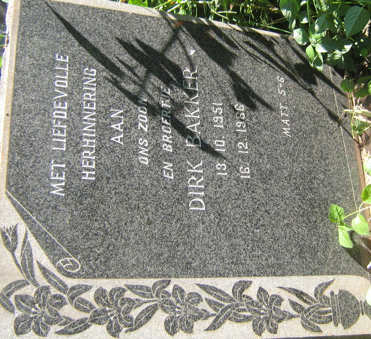 BAKKER Dirk 1951-1966