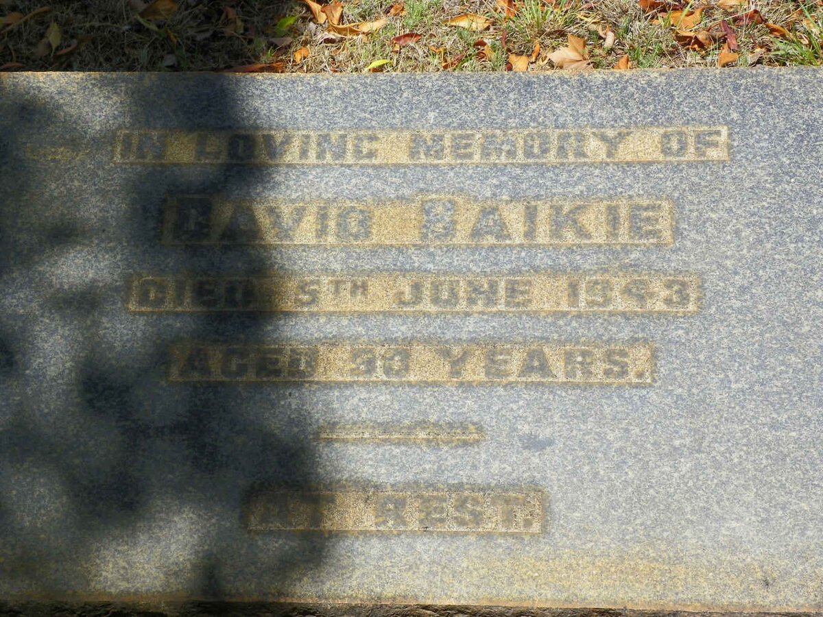 BAIKIE David -1943