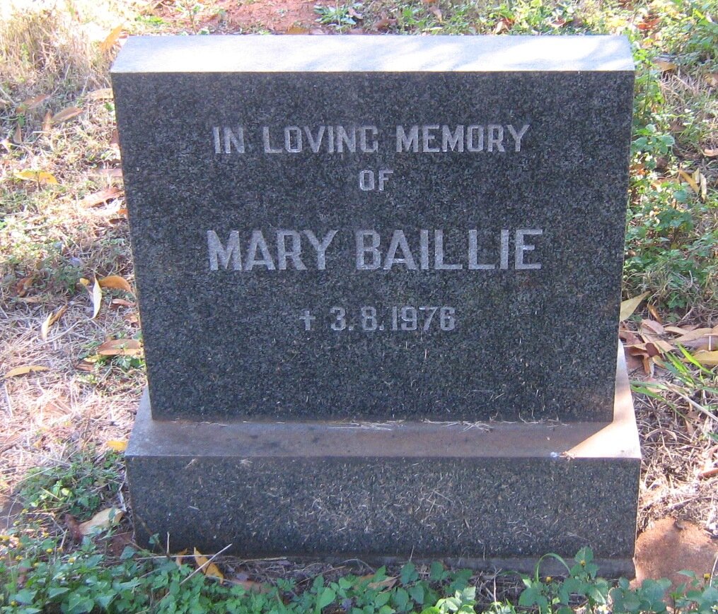 BAILLIE Mary -1976