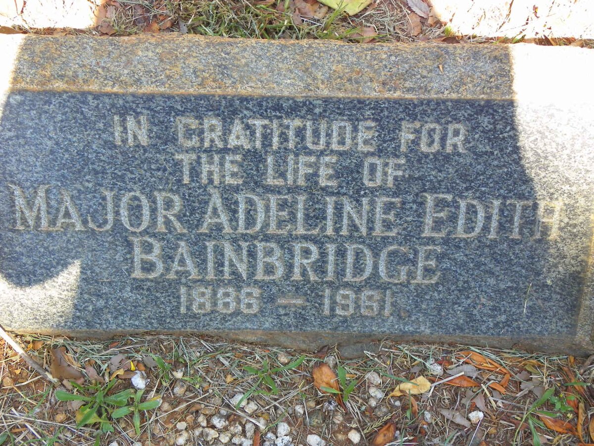 BAINBRIDGE Adeline Edith 1886-1961