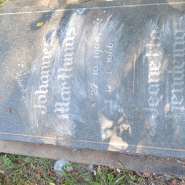 BAEHMSCH Johannes Marthinus 1904-1966 &amp; Jeanetta Hendrina 1908-1997