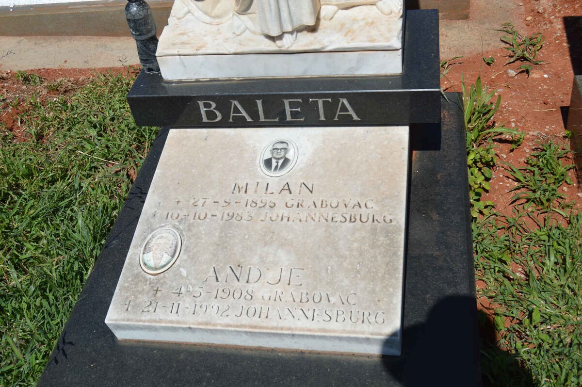 BALETA Milan 1895-1983 &amp; Andje 1908-1992
