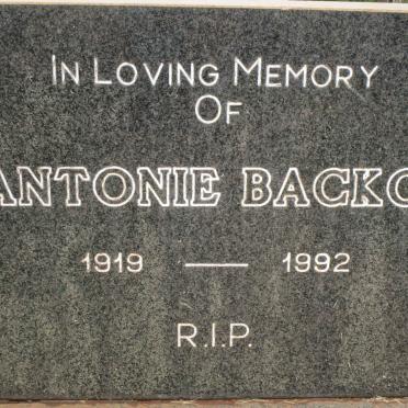 BACKOS Antonie 1919-1992