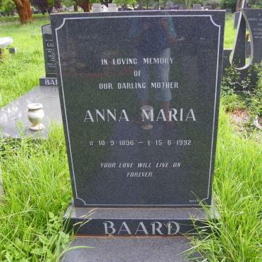 BAARD Anna Maria 1896-1992