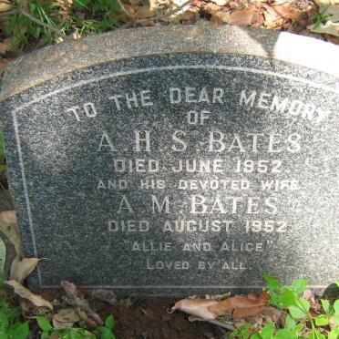 BATES A.H.S. -1952 &amp; A.M. -1952