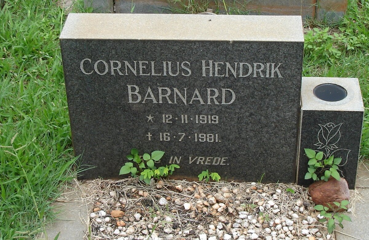BARNARD Cornelius Hendrik 1919-1981