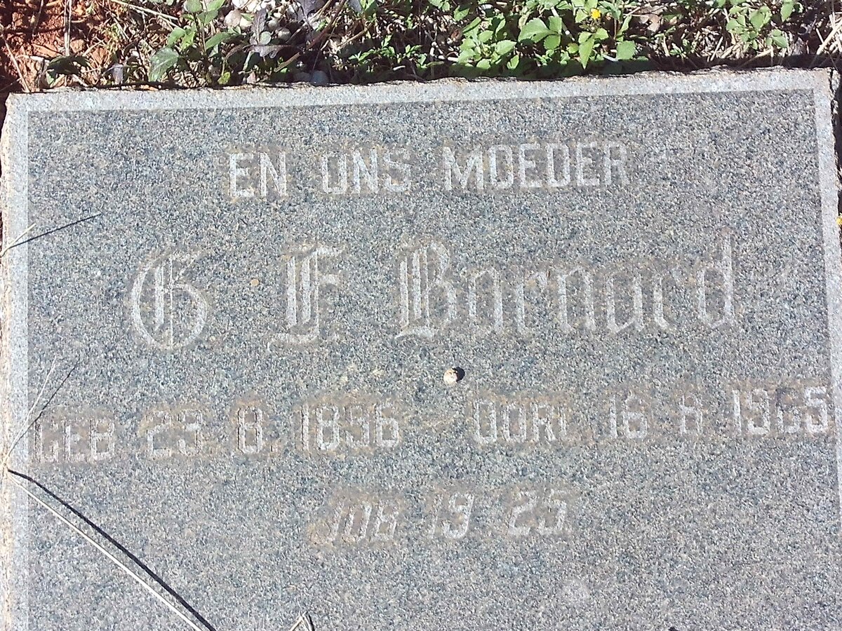 BARNARD C.F. 1896-1965