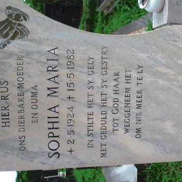 BARNARD Sophia Maria 1924-1982