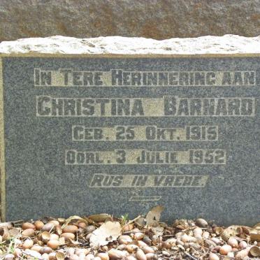 BARNARD Christina 1915-1952
