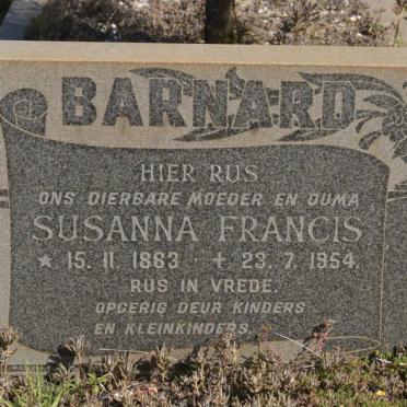 BARNARD Susanna Francis 1883-1954