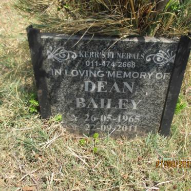 BAILEY Dean 1965-2011