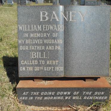 BANEY William Edward -1970