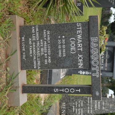 BAGGOTT Stewart John 1935-1992