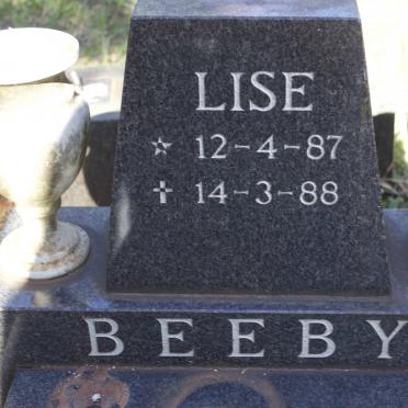 BEEBY Lise 1987-1988