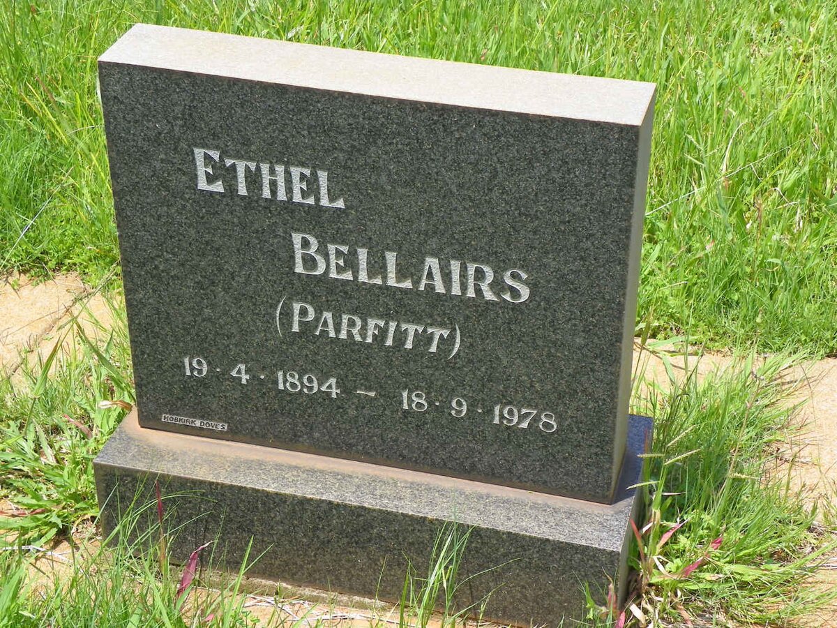 BELLAIRS Ethel nee PARFITT 1894-1978