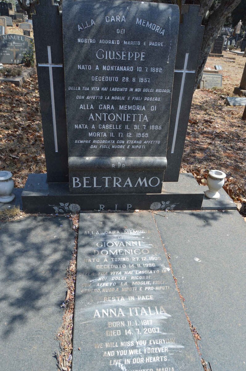 BELTRAMO Giuseppe 1882-1957 &amp; Antonietta 1885-1959