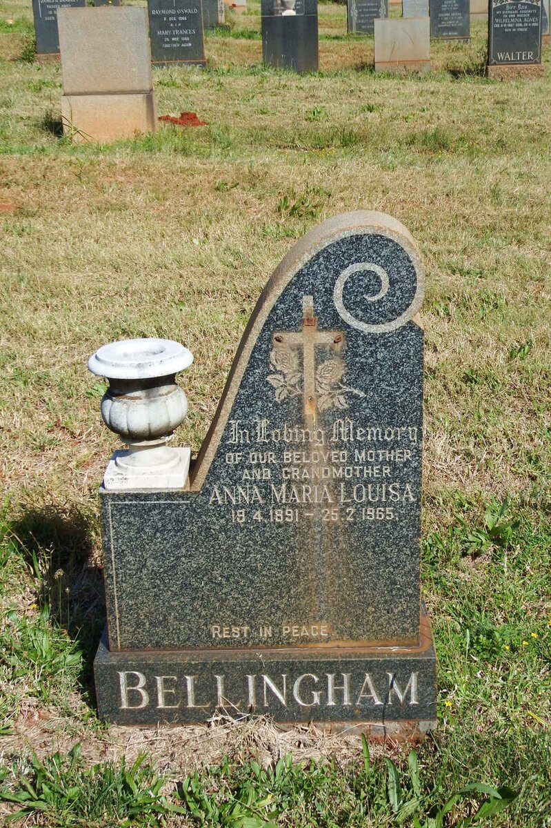 BELLINGHAM Anna Maria Louisa 1891-1965