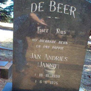 BEER Jan Andries, de 1930-1975