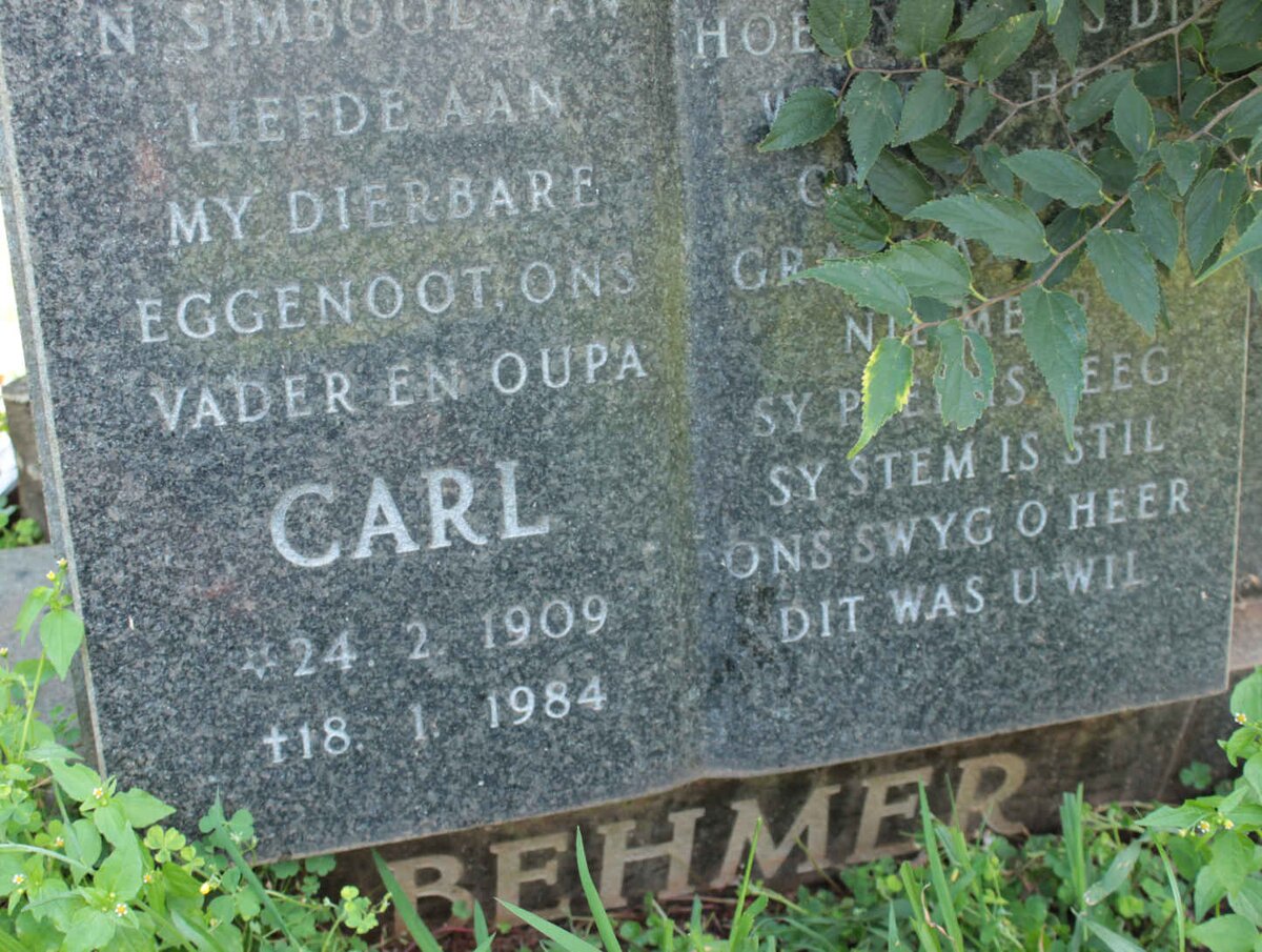 BEHMER Carl 1909-1984