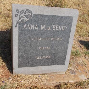 BENOY Anna M.J. nee FOURIE 1914-2005