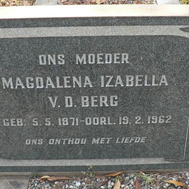 BERG Magdalena Izabella, v.d. 1871-1962