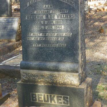 BEUKES Frederik H. de Villiers 1910-1944