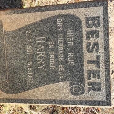 BESTER Harry 1931-1963