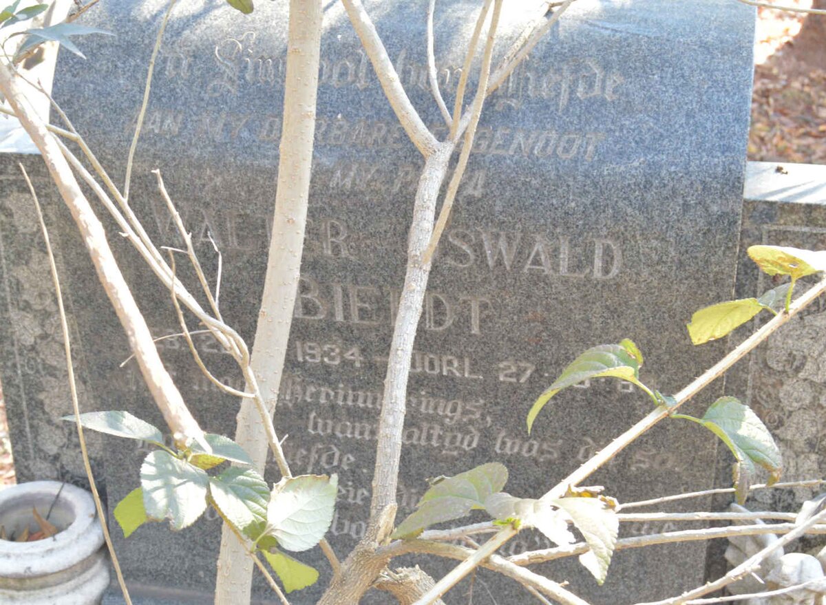 BIELDT Walter Oswald 1934-
