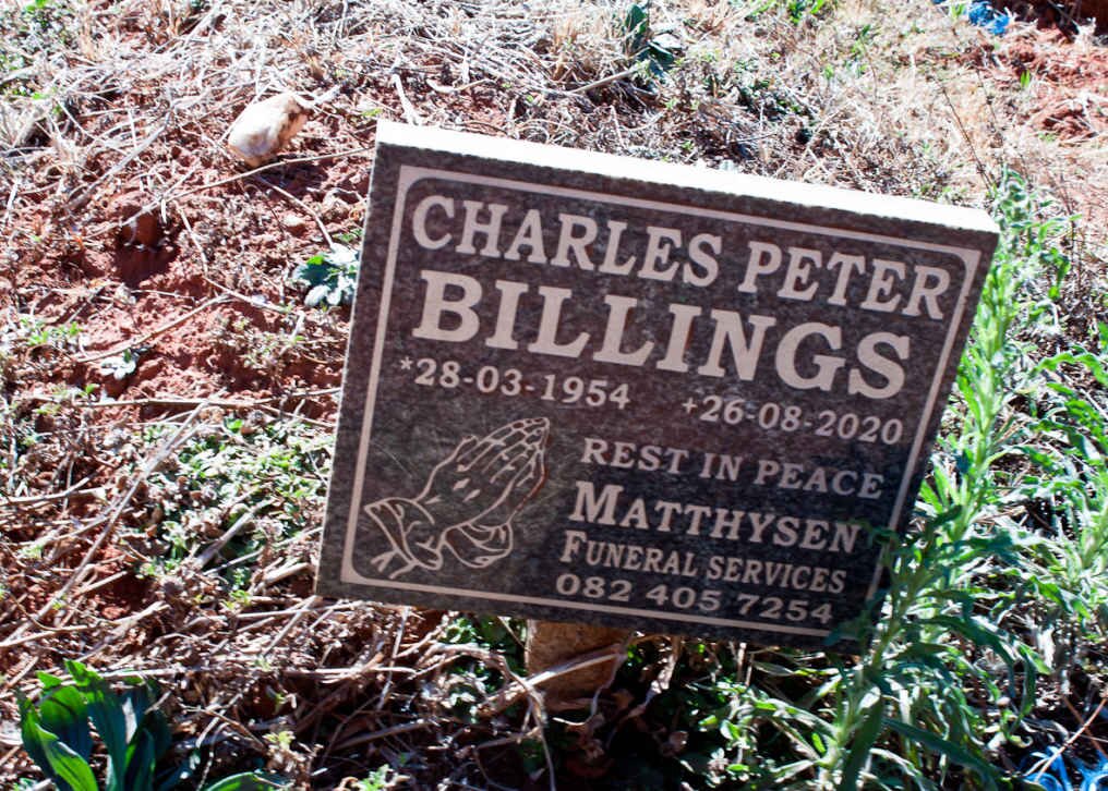 BILLINGS Charles Peter 1954-2020