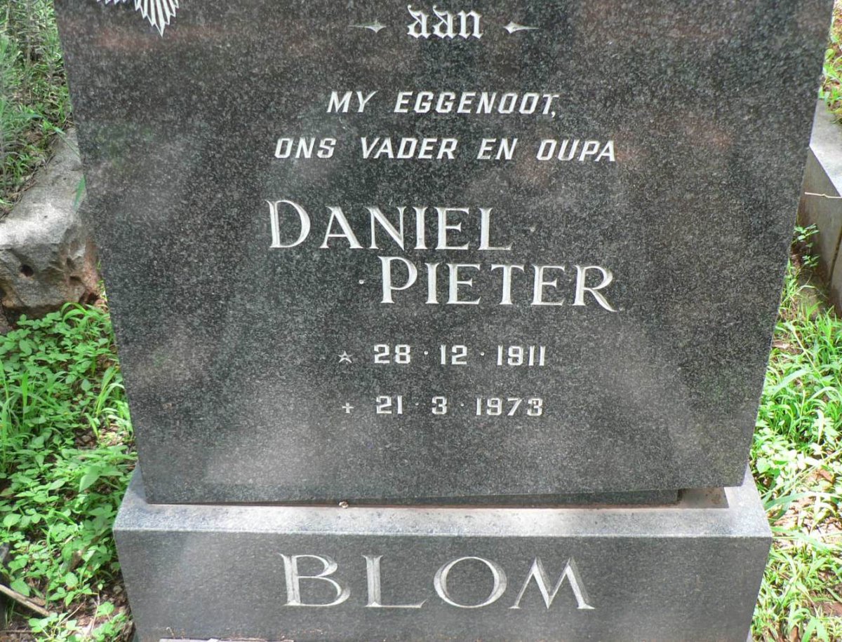 BLOM Daniel Pieter 1911-1973