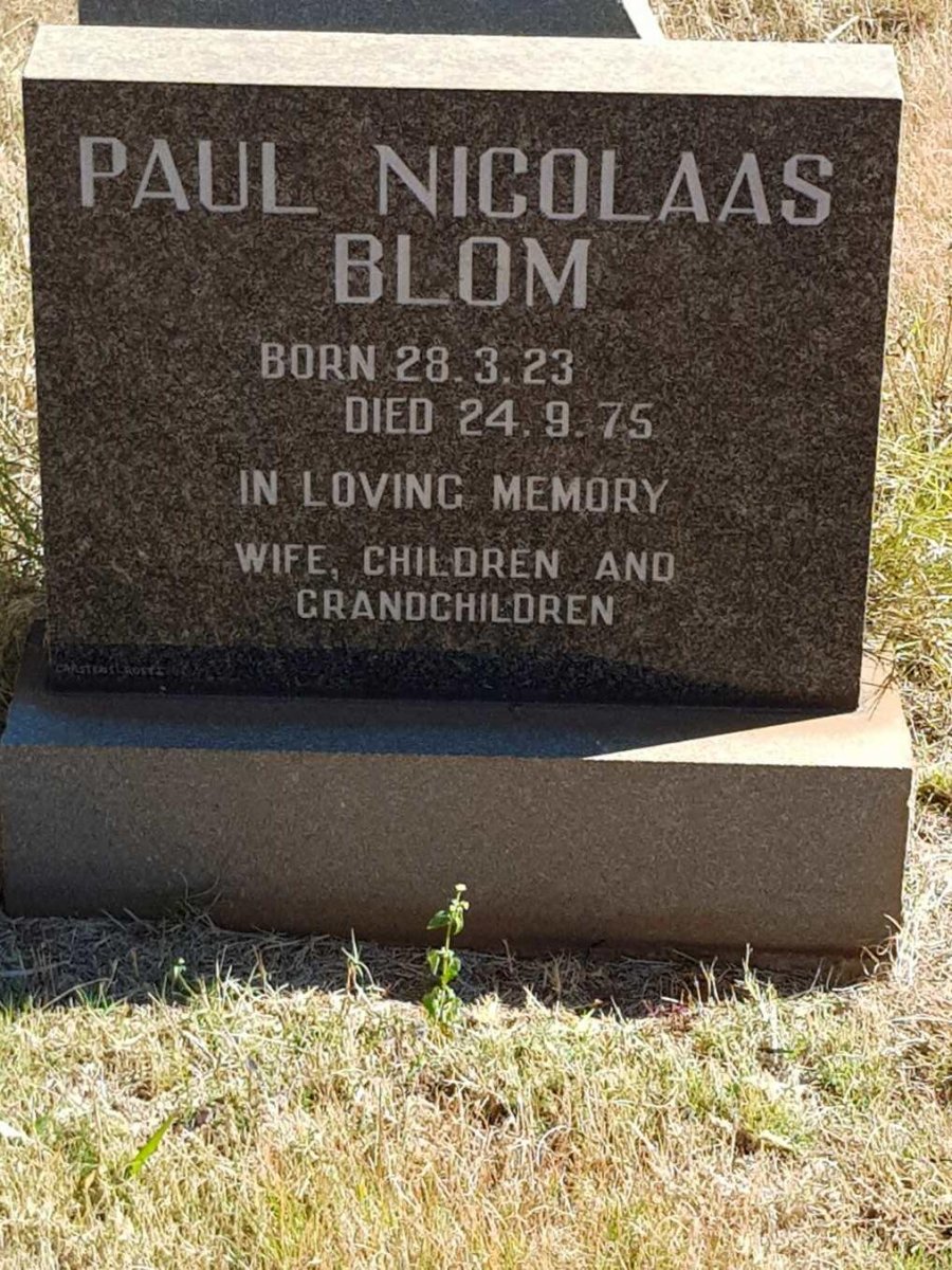 BLOM Paul Nicolaas 1923-1975