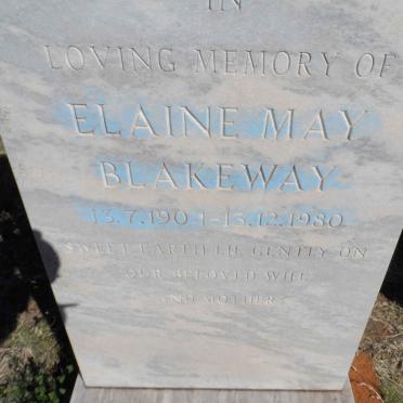 BLAKEWAY Elaine May 1904-1980