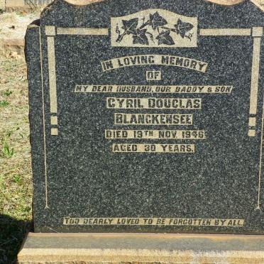 BLACKENSEE Cyril Douglas -1946